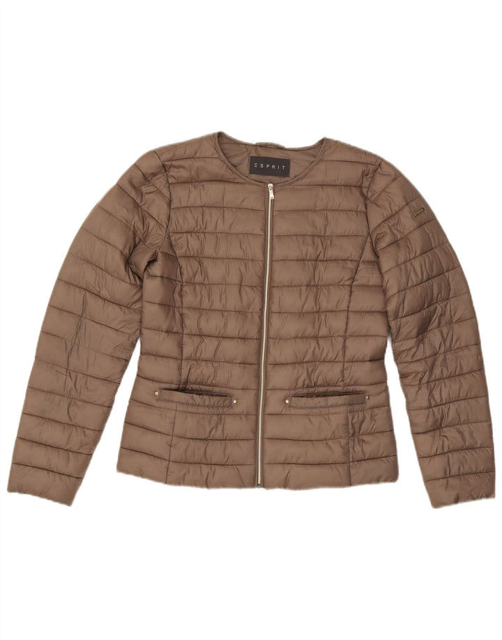 Esprit Veste matelassée surdimensionnée pour femme UK 6 XS Marron Polyester