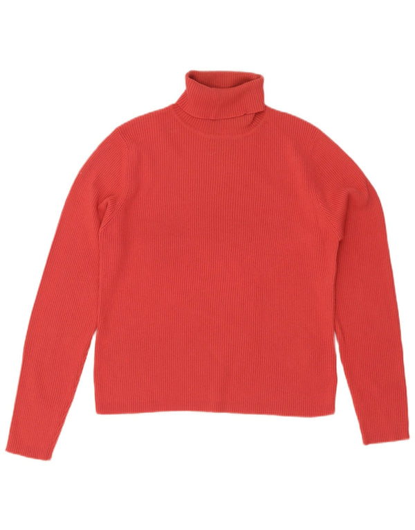 Marks & Spencer Pull court à col roulé pour femme Rouge moyen UK 14