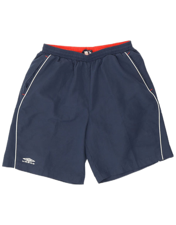Umbro Short de Sport Homme Large Bleu Marine Polyester