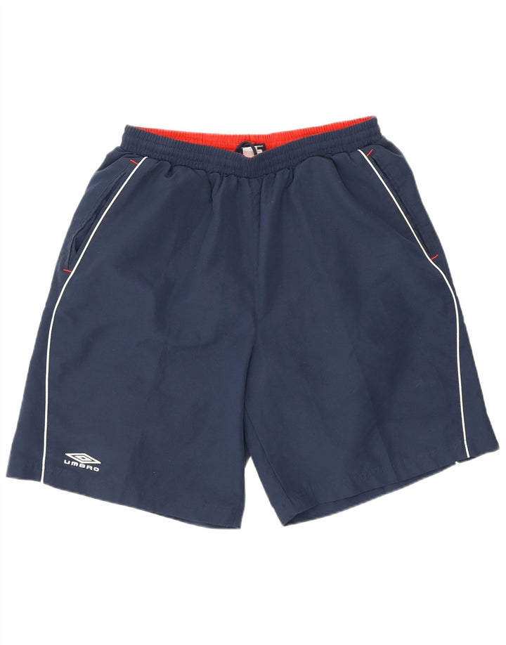 Umbro Short de Sport Homme Large Bleu Marine Polyester
