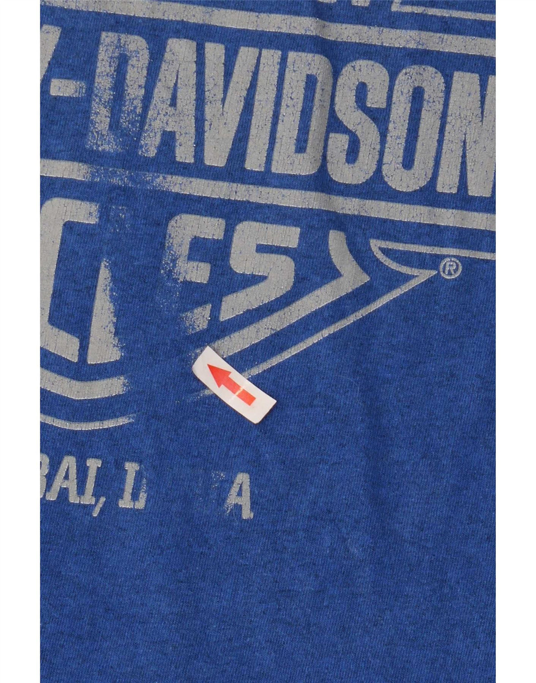 Harley Davidson T-shirt graphique pour homme Petite moto bleue