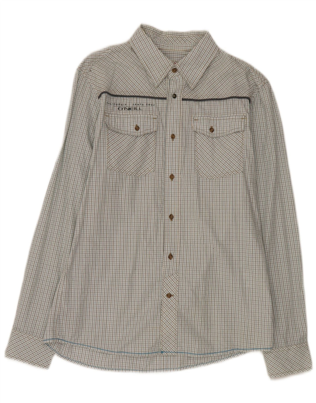 O'Neill Chemise Slim Graphique Homme Bleu Moyen à Carreaux Coton