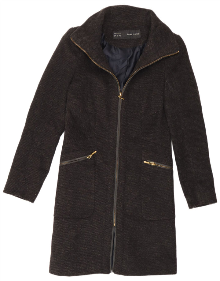 Zara Manteau Femme UK 10 Petit Gris