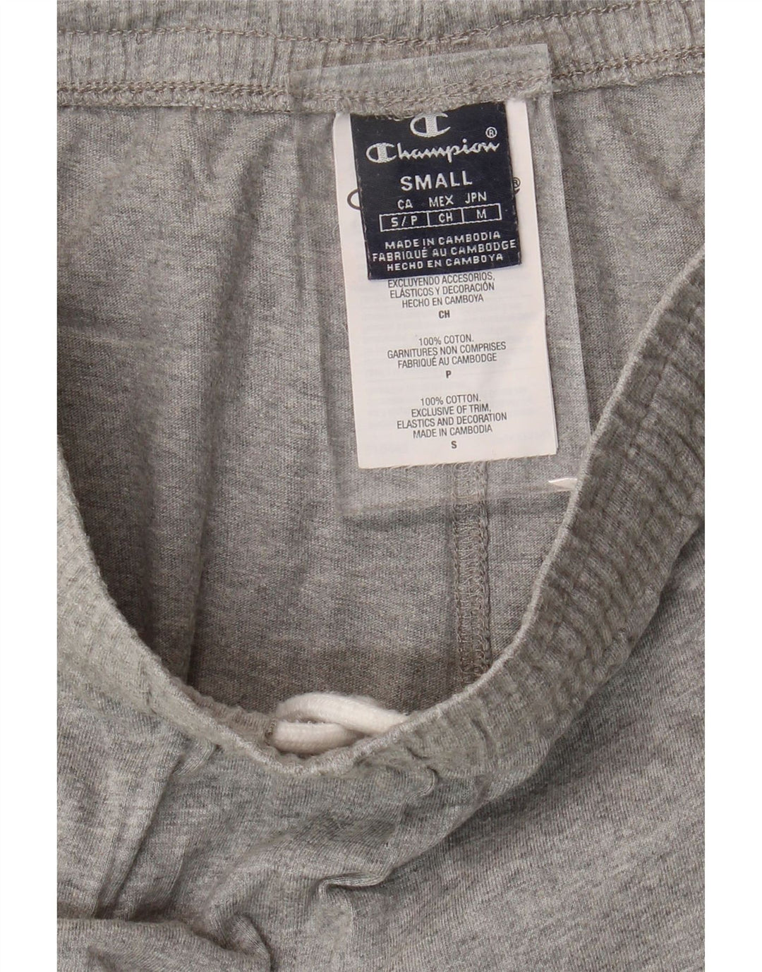 Champion Short de Sport Graphique Homme Petit Gris Moucheté Coton