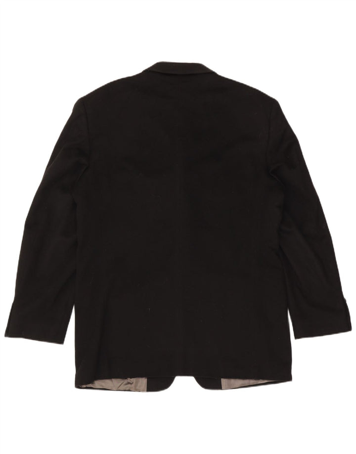 Marks & Spencer Veste blazer à 3 boutons pour homme UK 38 Laine noire moyenne