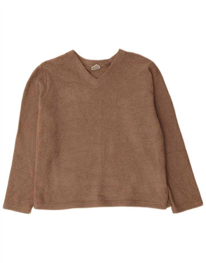 L.L.Bean Pull polaire pour femme UK 16 Large Beige Polyester
