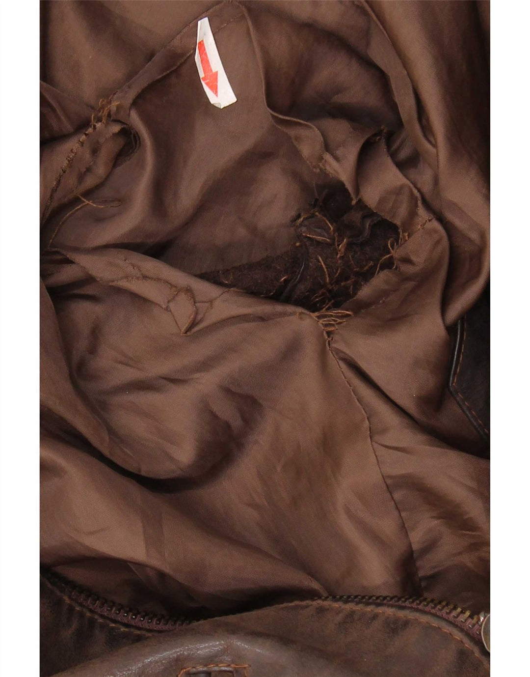 veste en cuir homme vintage UK 36 Petit Marron