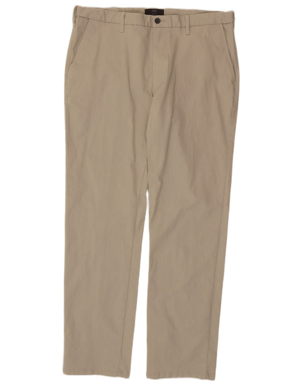 MARKS & SPENCER Pantalon Chino Droit Homme W38 L33 Coton Beige