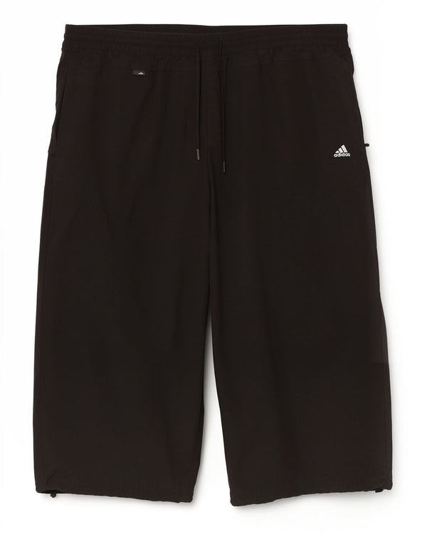 Adidas Pantalon de survêtement Capri pour homme Large Noir Polyester Sports