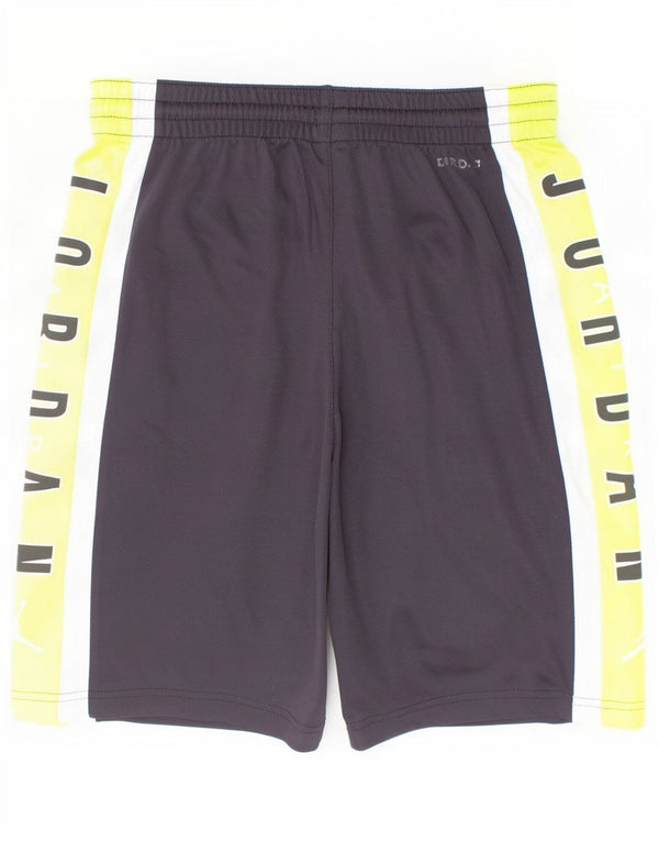 Jordan Short de sport Dri Fit pour garçon 12-13 ans Grand Noir Colorblock