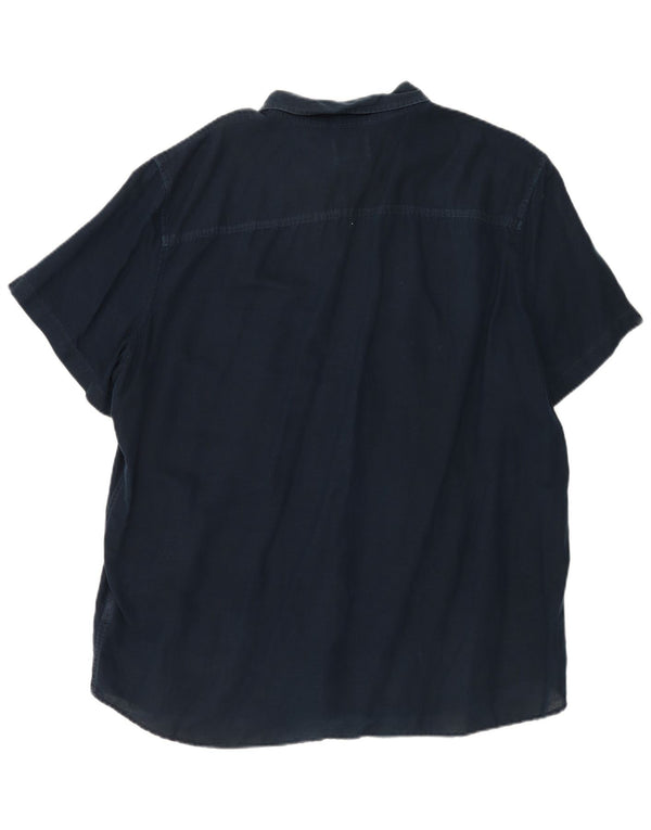 Timberland Chemise slim à manches courtes pour homme 3XL Bleu marine