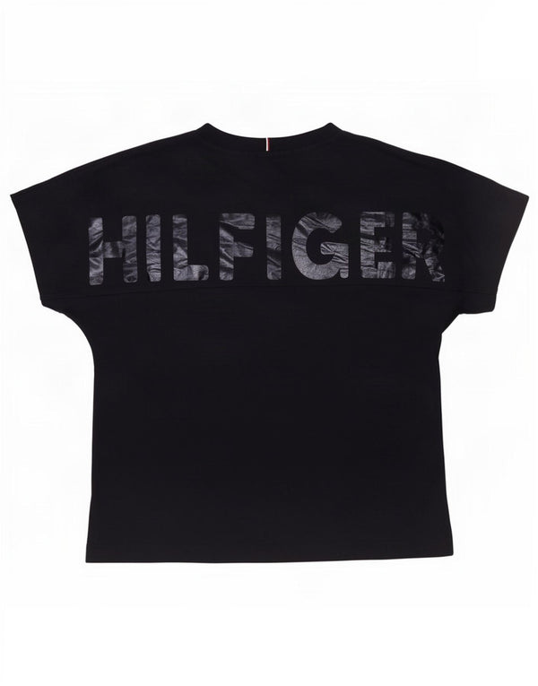 Tommy Hilfiger T-Shirt Graphique Fille 11-12 ans Bleu Marine