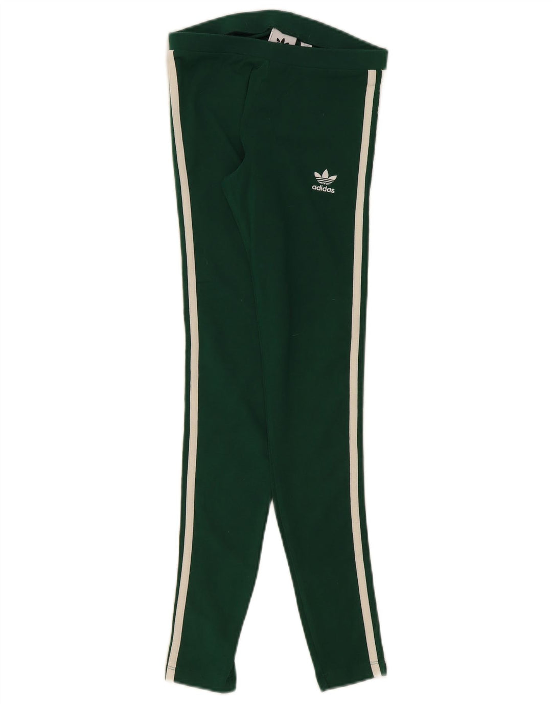 Adidas Leggings Femme UK 8 Petit Vert Coton