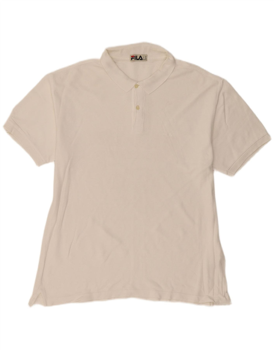 FILA Polo Homme IT 56 2XL Blanc