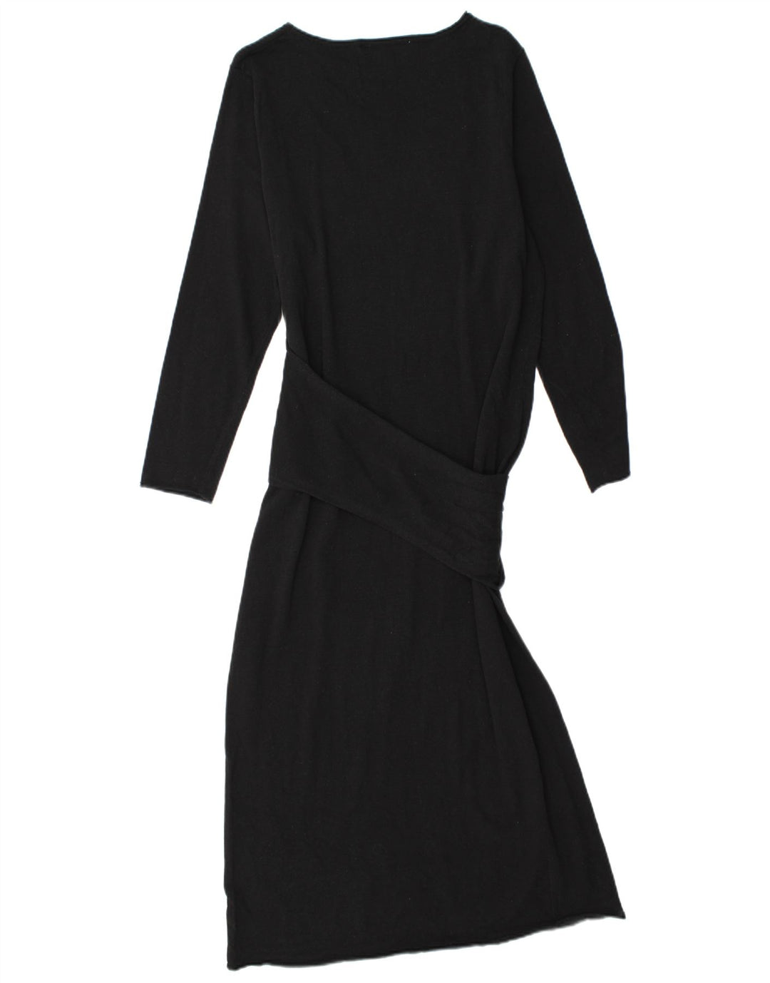 ZARA Robe pull à manches longues pour femme UK 10 Small Noir