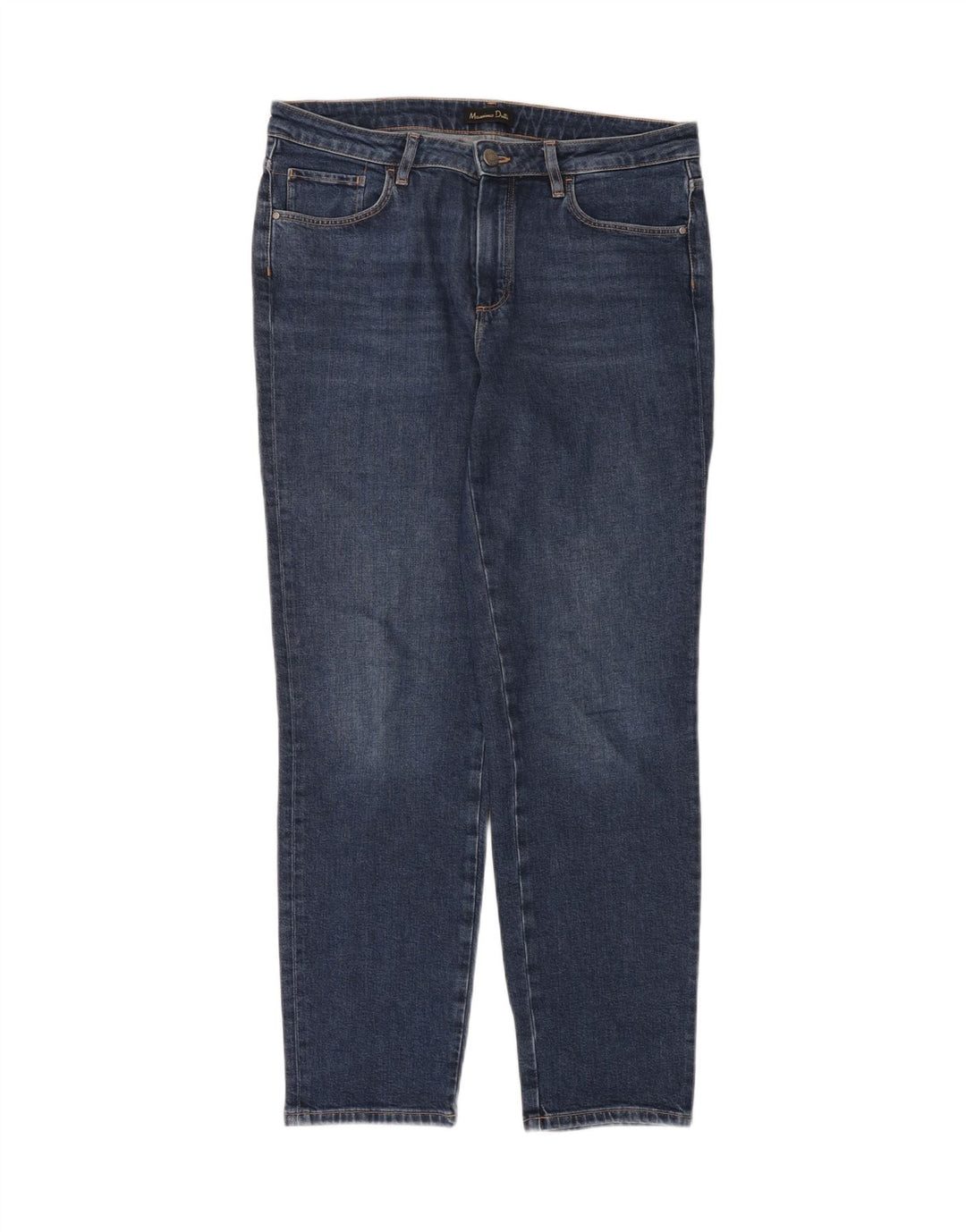 Massimo Dutti Jean slim pour femme EU 40 Medium W30 L30 Bleu Coton