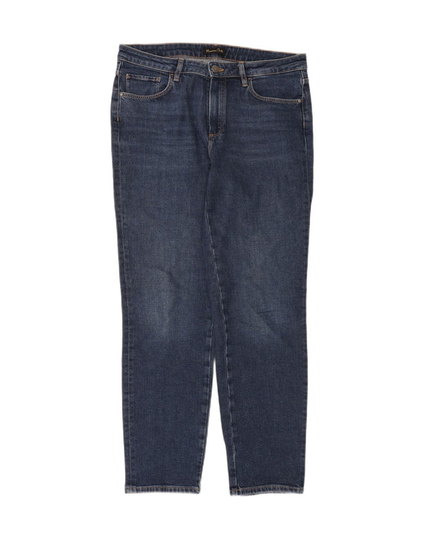 Massimo Dutti Jean slim pour femme EU 40 Medium W30 L30 Bleu Coton
