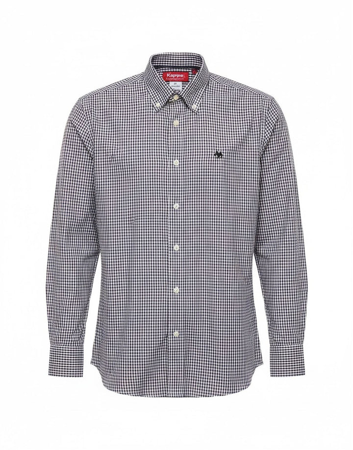 Kappa Chemise Homme Bleu Moyen Vichy Coton