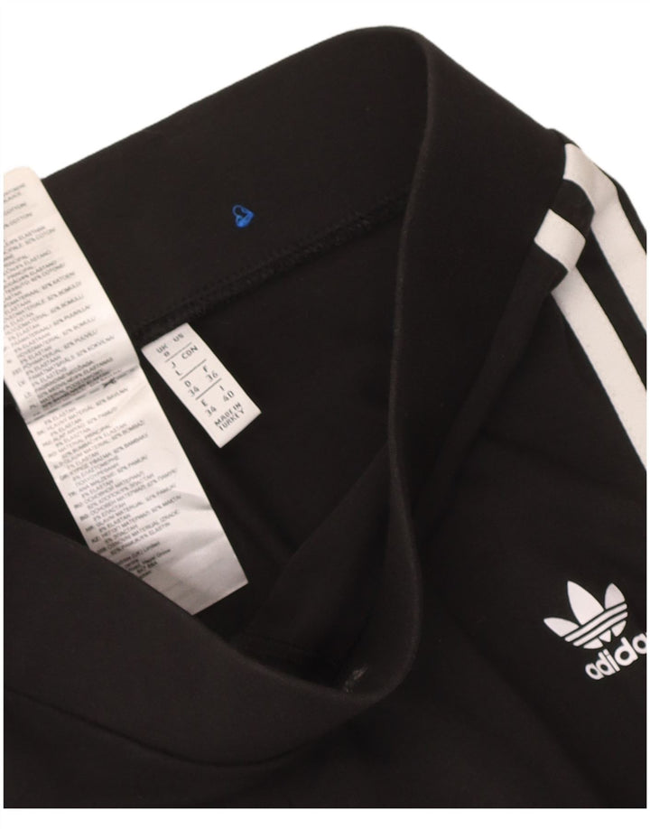 Adidas Leggings Femme UK 8 Petit Coton Noir