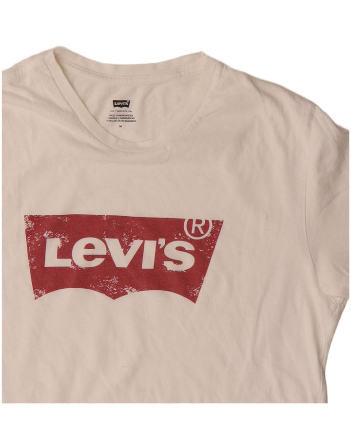 Levi's Tee-Shirt Graphique Homme Blanc Moyen Coton