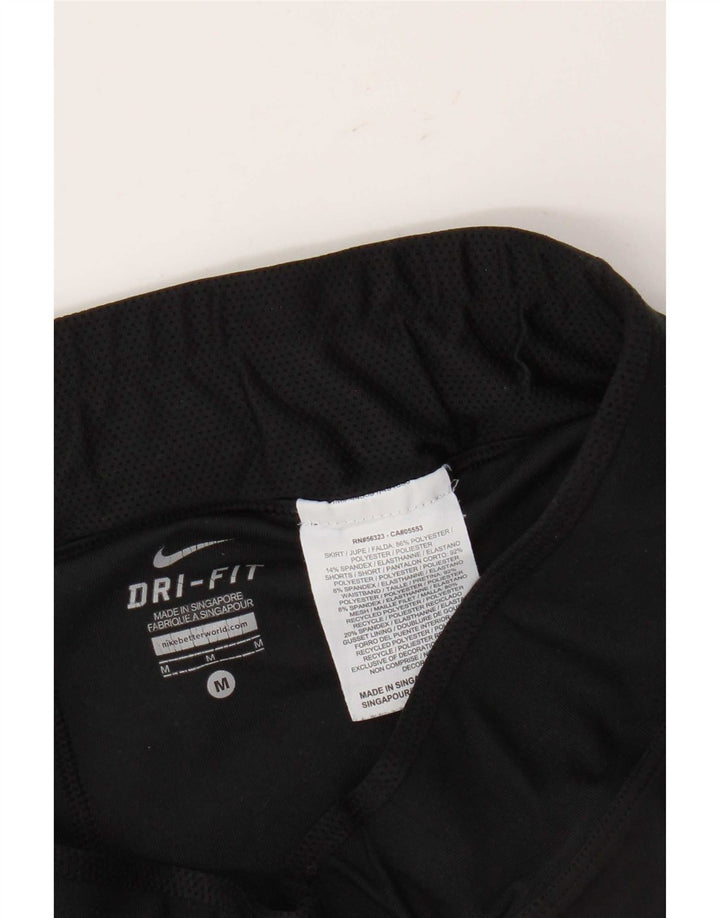 Nike Femme Dri Fit Jupe-short UK 14 Moyen Noir Polyester