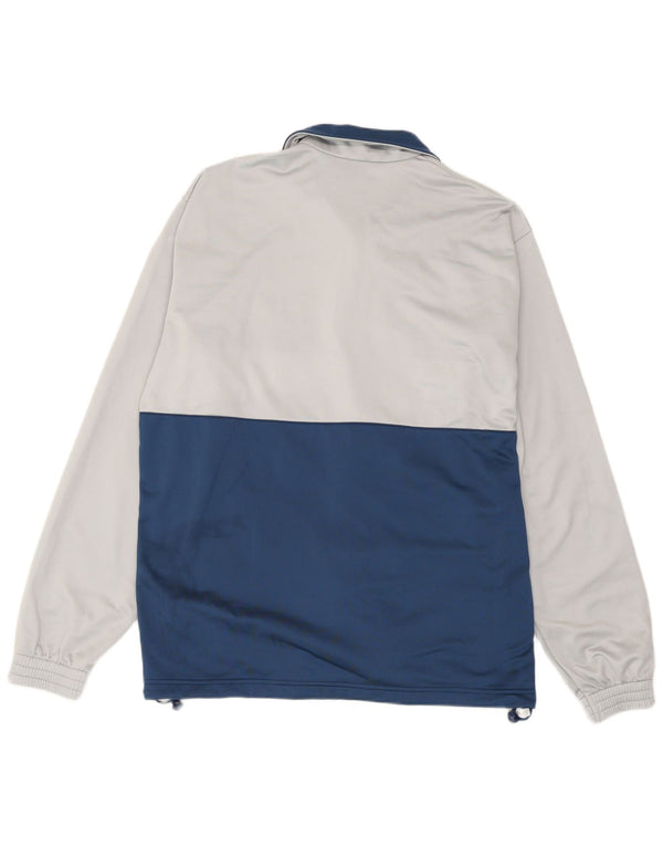 Diadora Veste de survêtement pour homme UK 42 Large Bleu marine Colourblock