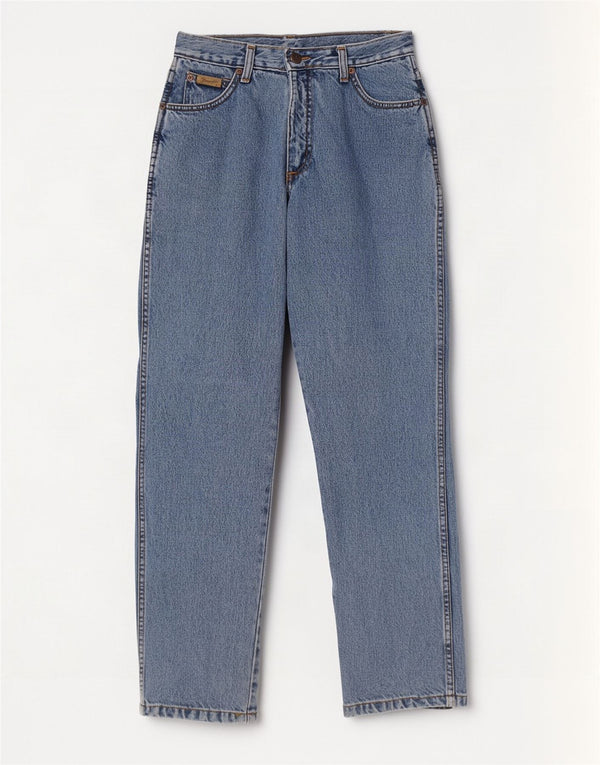 Wrangler Jean droit Lucy pour femme US 10 Large W30 L30 Bleu Coton