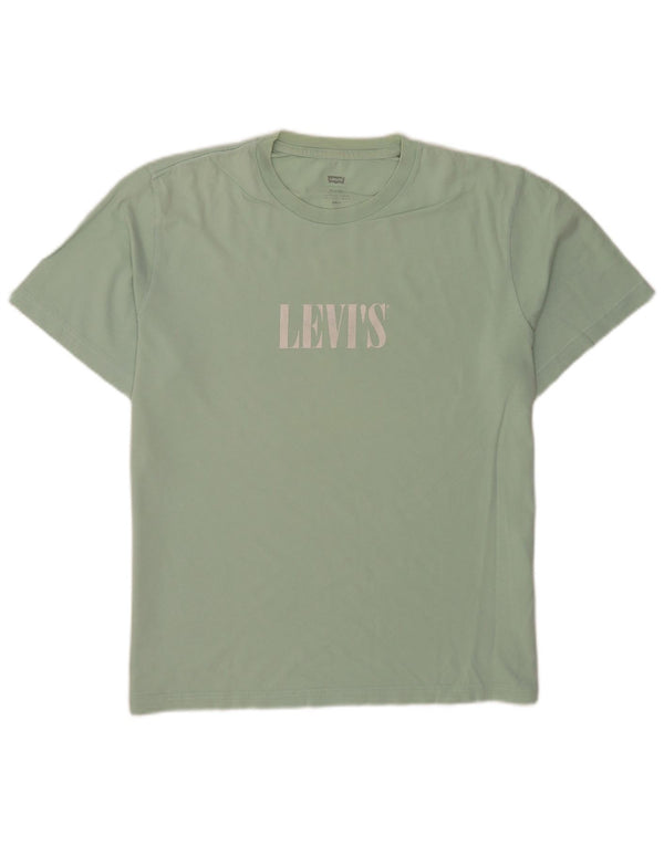Levi's T-Shirt Relaxed Fit Graphic Homme Vert Moyen Coton