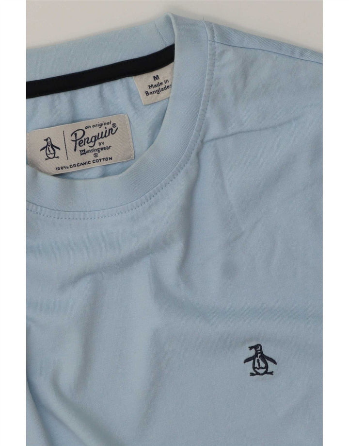 Penguin T-Shirt Homme Bleu Moyen Coton