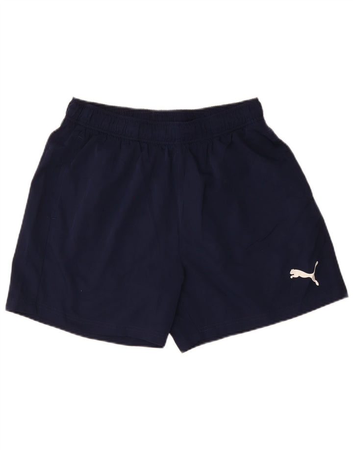 Puma Short de sport pour hommes, grand, bleu marine, polyester