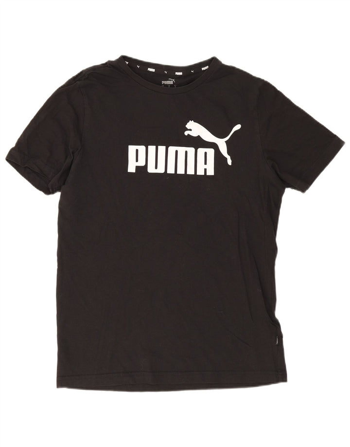 Puma T-shirt graphique pour homme, petit, noir, coton
