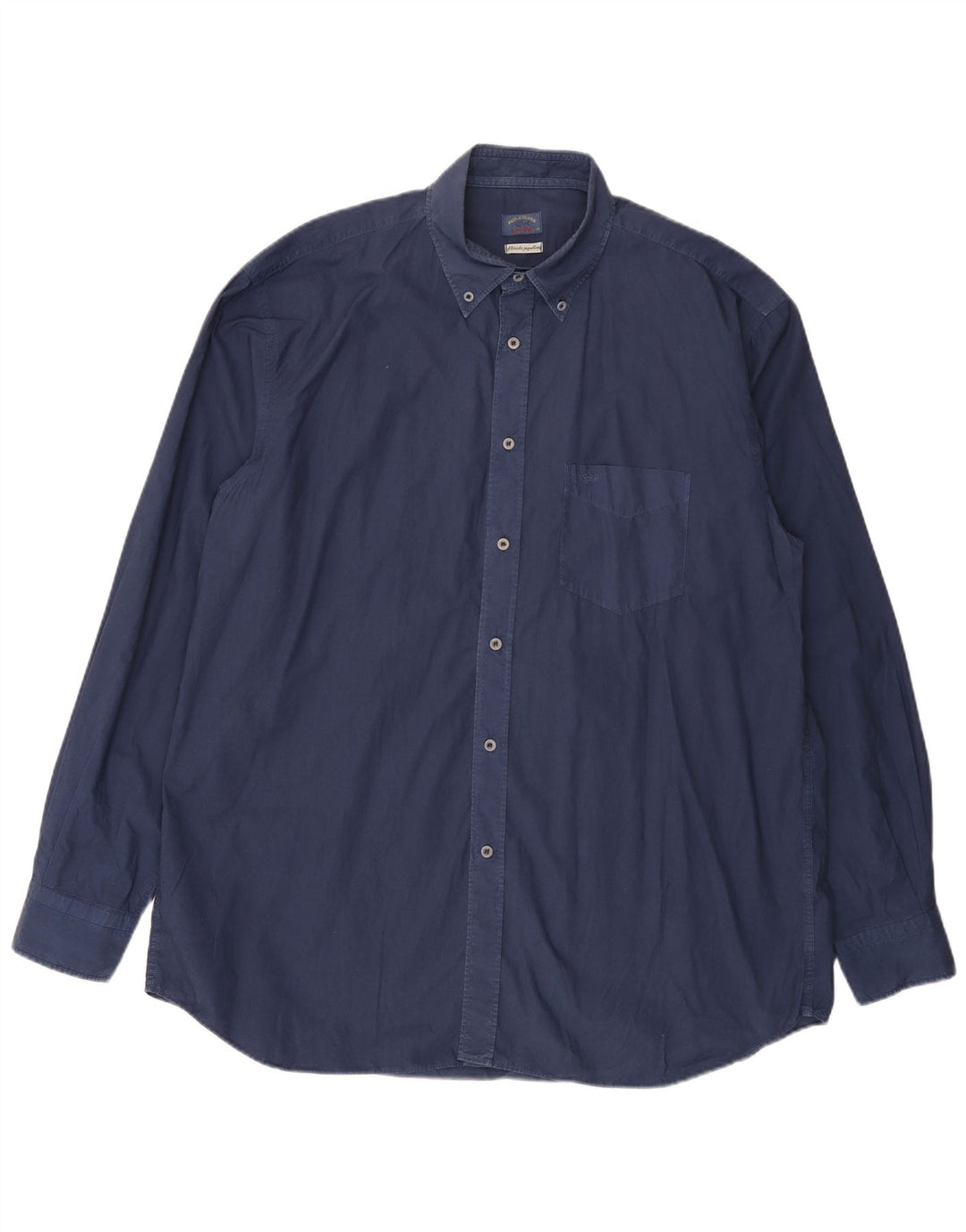 PAUL & SHARK Chemise Homme Taille 46 2XL Bleu Marine