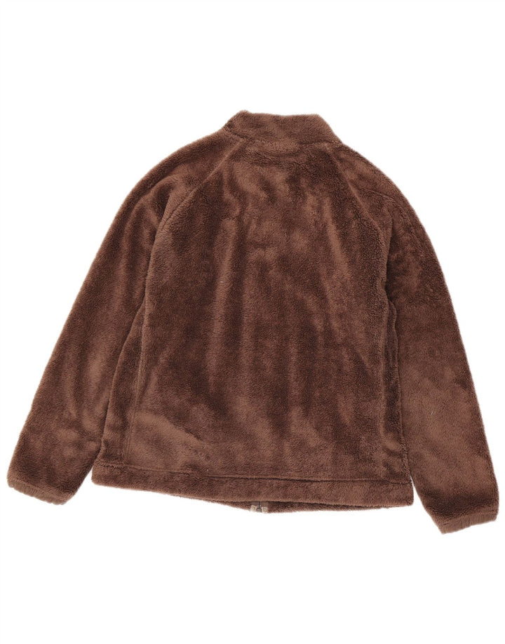 Weird Fish Veste polaire pour femme UK 16 Large Marron Polyester