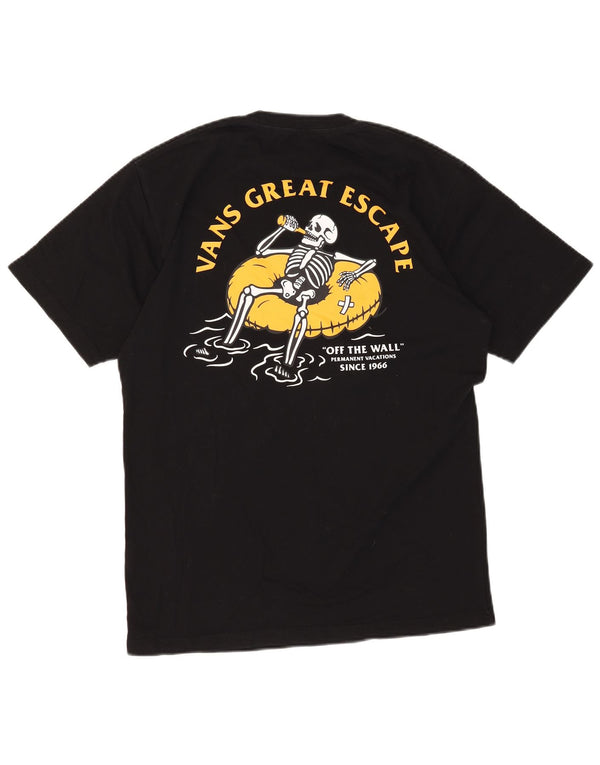 VANS T-shirt graphique coupe classique pour homme en coton noir moyen