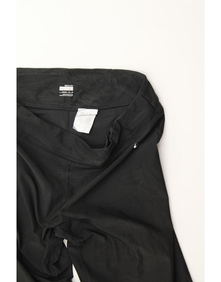 NIKE Womens Bermuda Sport Shorts US 12/14 Large  Black Polyester Vintage Nike and Second-Hand Nike from Messina Hembry 