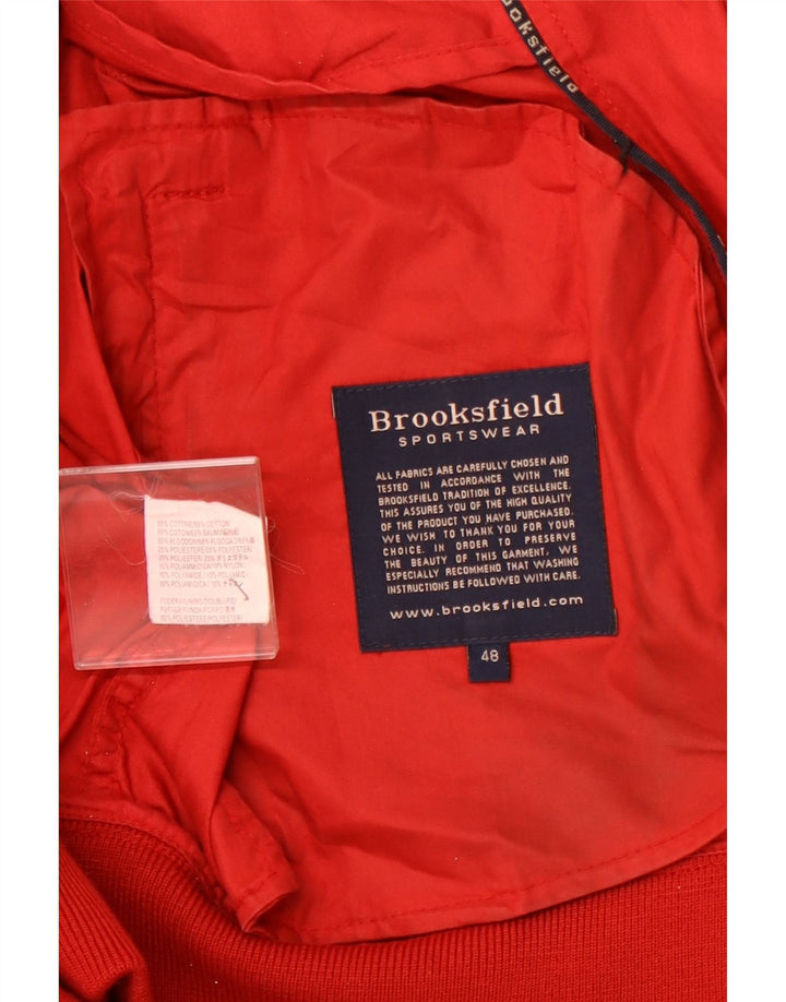 BROOKSFIELD Blouson Bomber Femme IT 48 XL Coton Rouge