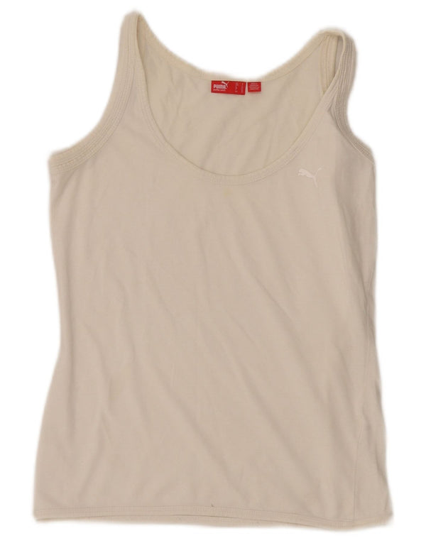 Puma Débardeur pour femme UK 8 Small Blanc cassé