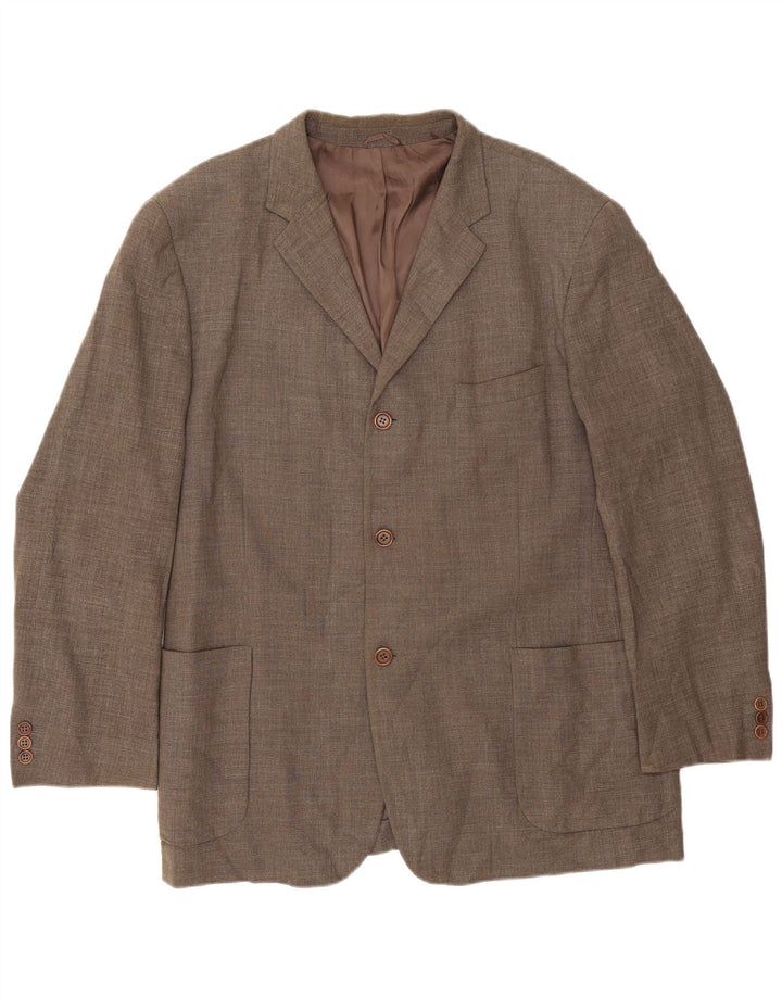 Massimo Dutti Veste Blazer 3 Boutons Homme EU 46 Petite Laine Grise