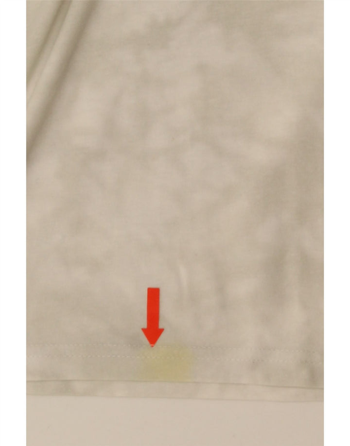 Champion T-Shirt Homme Haut Large Blanc Tie Dye Coton