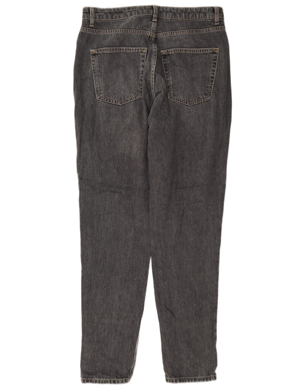 Topshop Jean Mom Tapered pour Femme UK 14 Large W32 L36 Coton Gris