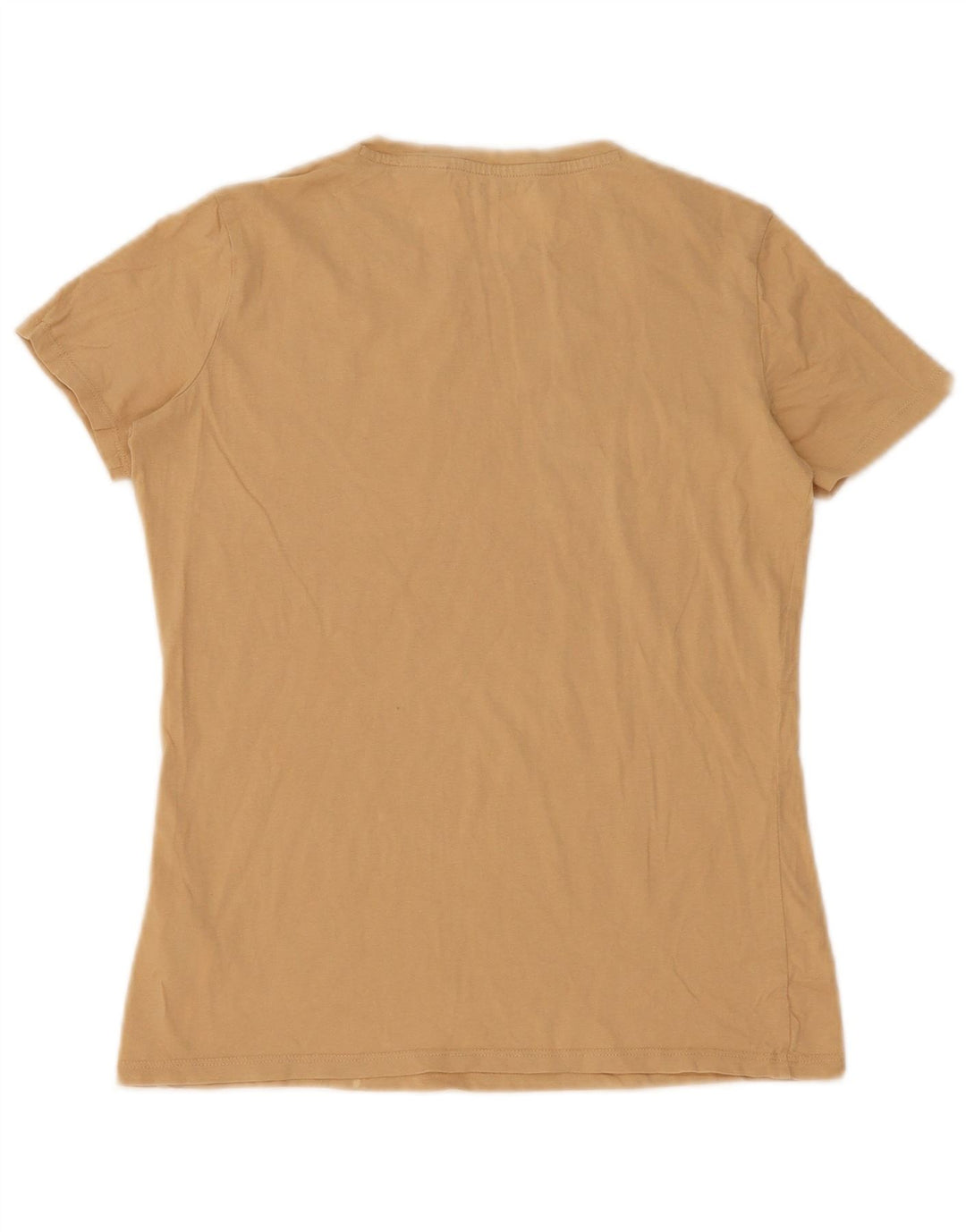 Guess T-Shirt Femme Top UK 12 Coton Beige Moyen