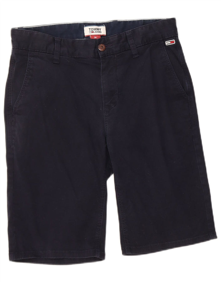 TOMMY HILFIGER Short Chino Homme W28 Petit Bleu Marine Coton