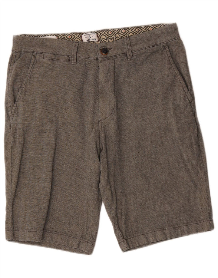 Jack & Jones Short Chino Regular Homme Moyen W32 Gris Coton