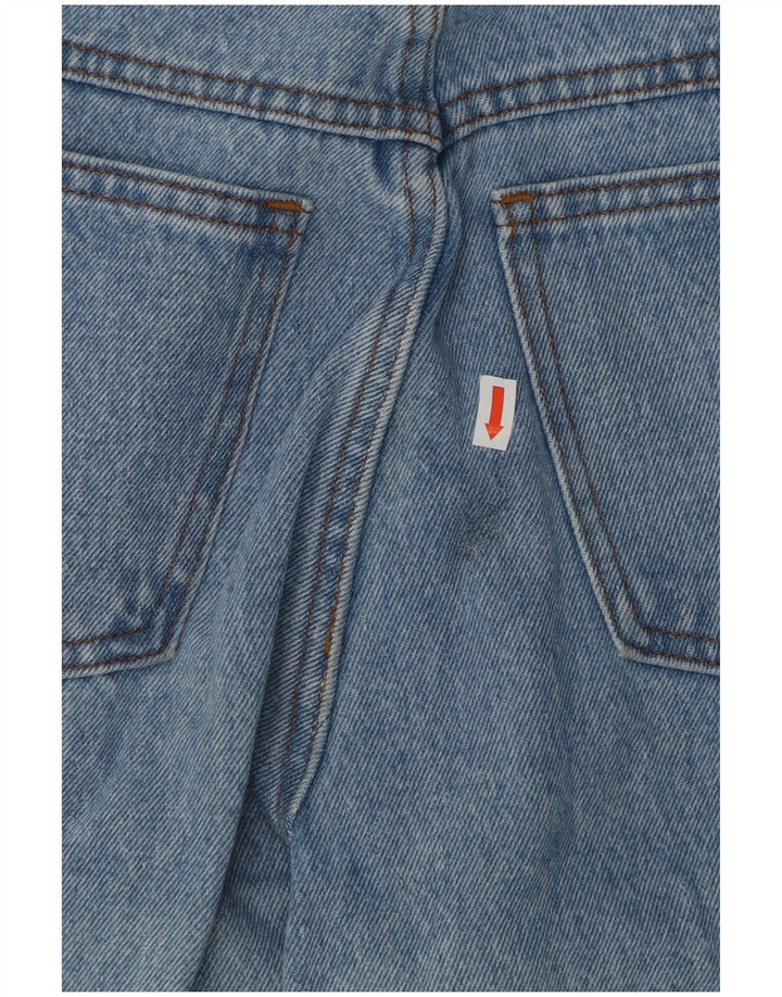 vintage Femme Taille Haute Fuselé Jeans W28 L30 Coton Bleu