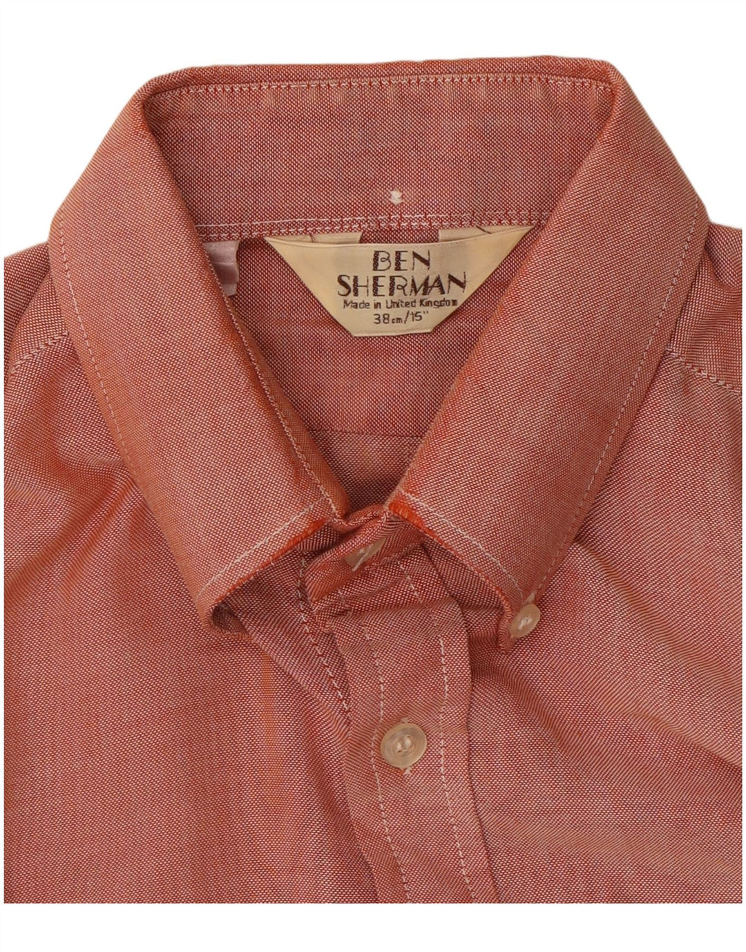 Ben Sherman Chemise Homme Taille 38 15 Rouge Moyen