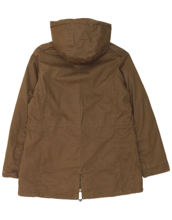 Brugi Parka à capuche pour femme UK 18 XL Kaki Coton