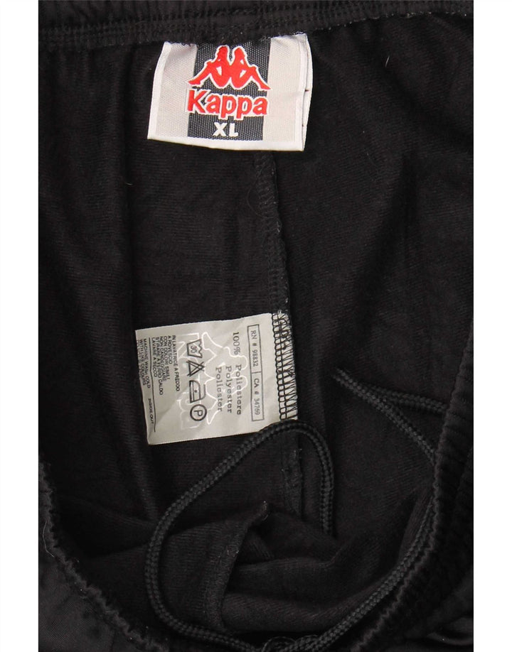 Kappa Pantalon de Survêtement Homme XL Noir Polyester