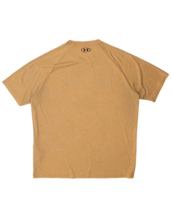 Under Armour T-Shirt Homme Top XL Jaune Polyester