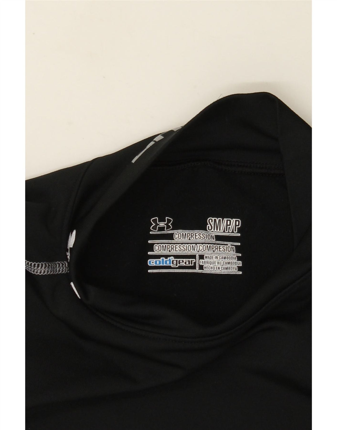 Under Armour Haut de compression graphique à manches longues pour femme UK 8 Small Noir