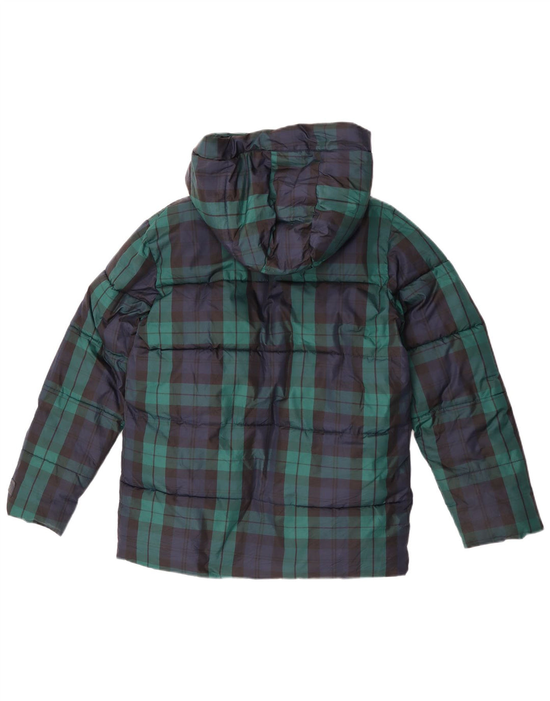 Gap Veste matelassée à capuche pour garçon 13-14 ans 2XL Bleu marine à carreaux Polyester